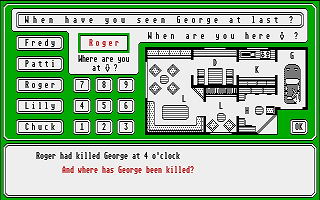 Sherlock Holmes atari screenshot